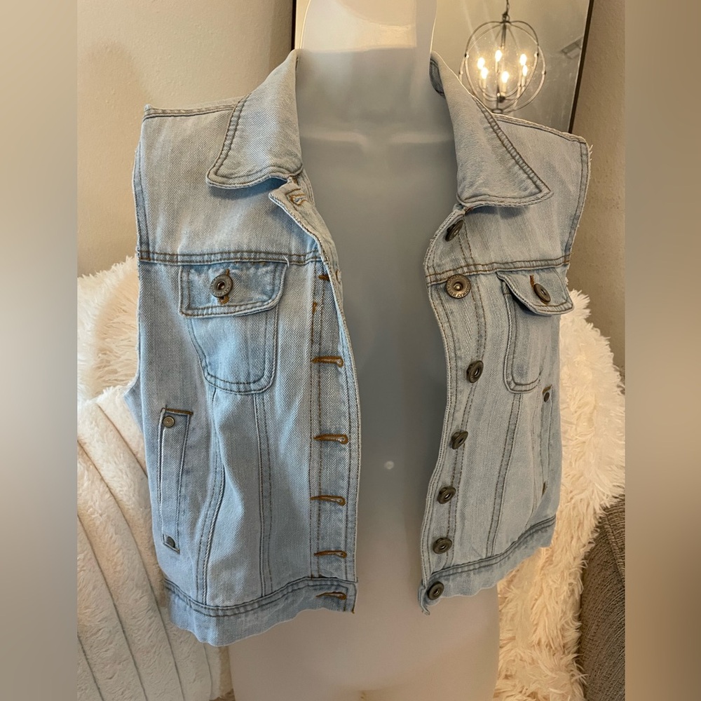 Light Denim Jean vest by HWY jeans
